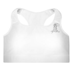 Paminkštinta sportinė liemenėlė „Aquarius – Vandenis”